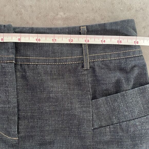 RAFAELLA denim pencil skirt with button, hook‎ & eye, zipper, pockets size 10 - Picture 7 of 9